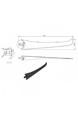 60 cm Kompozit Kanat ve Burun Flanş Seti 3'lü 60 cm Kompozit Kanat ve Burun Flanş Seti 3'lü